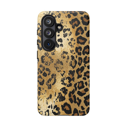 Leopard Print Tough Phone Case — Durable Protective iPhone Cover