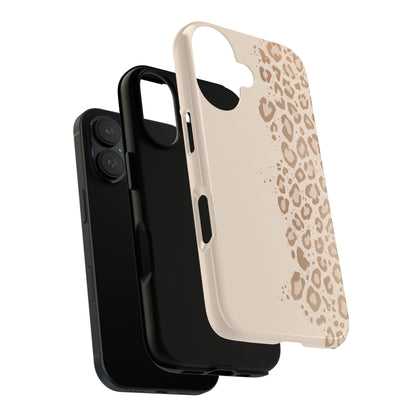 Phone Case – Beige Leopard Print Protective Cover