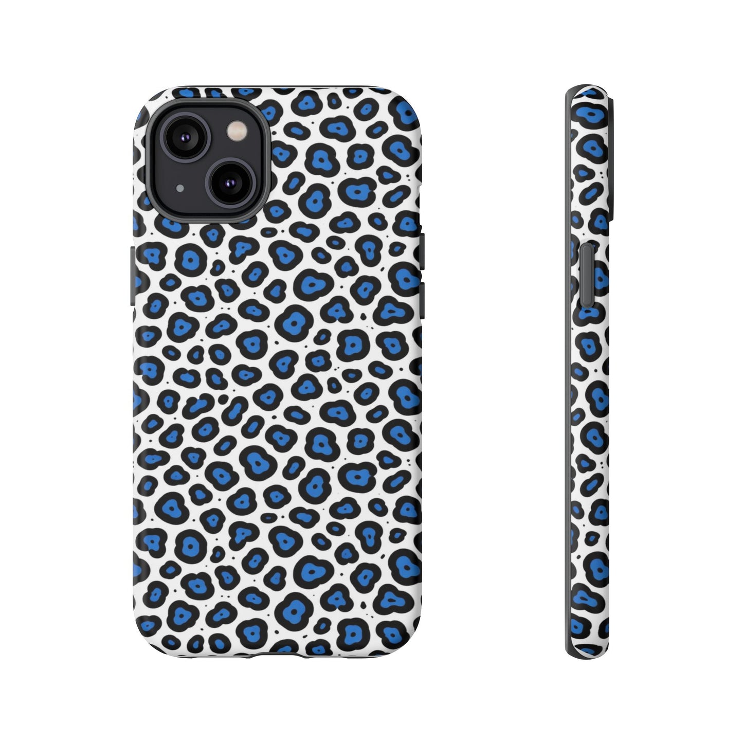 Blue Leopard Print Phone Case – Tough Protective Cover