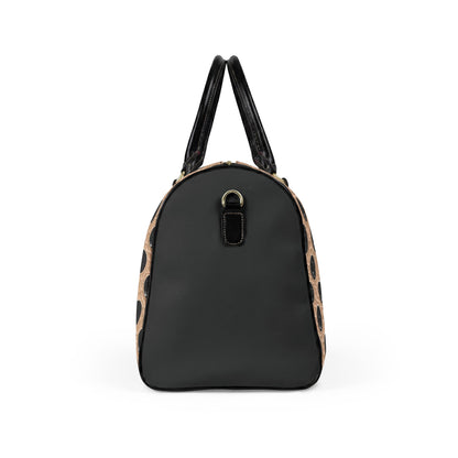 Polka Dot Faux Leather Weekender Bag