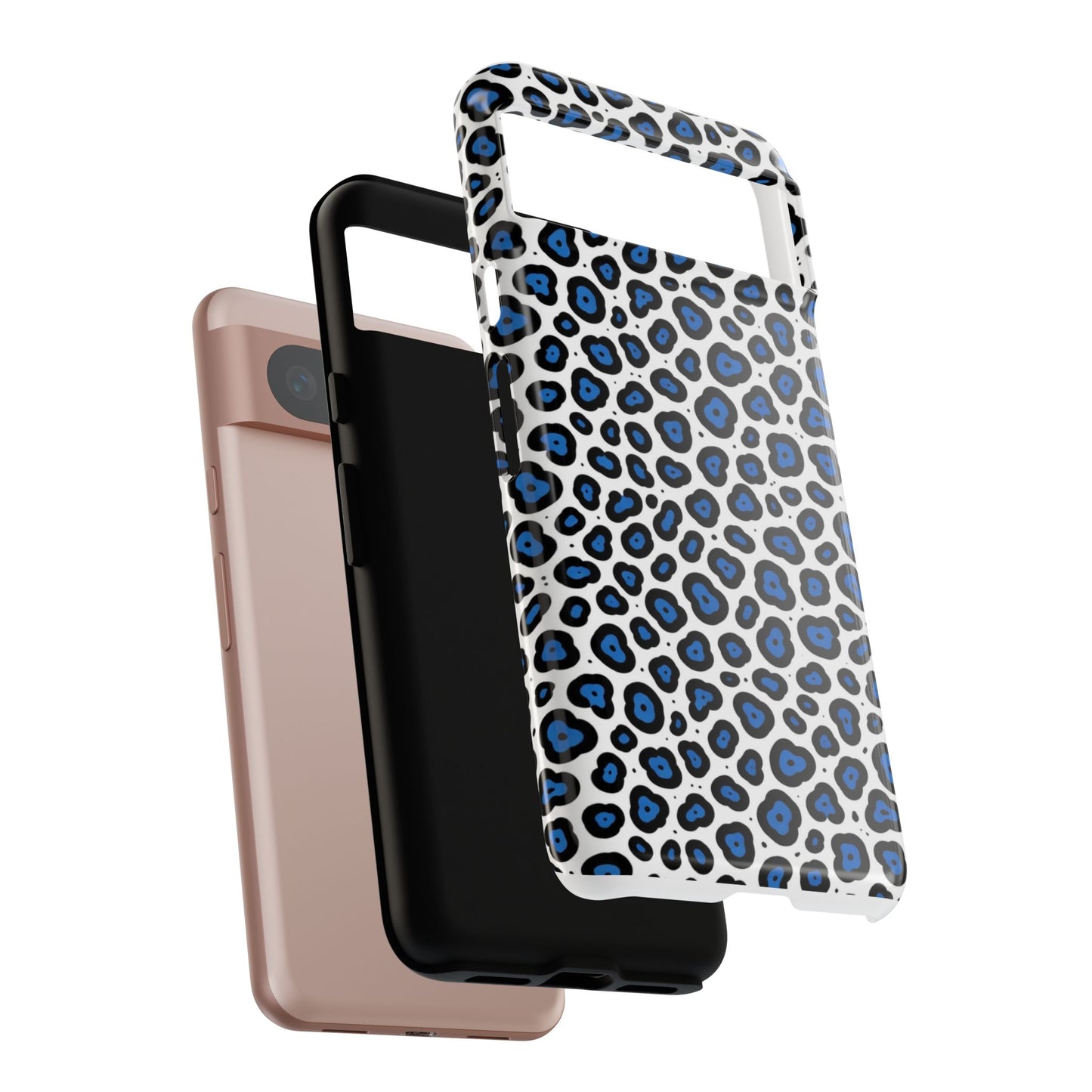 Blue Leopard Print Phone Case – Tough Protective Cover