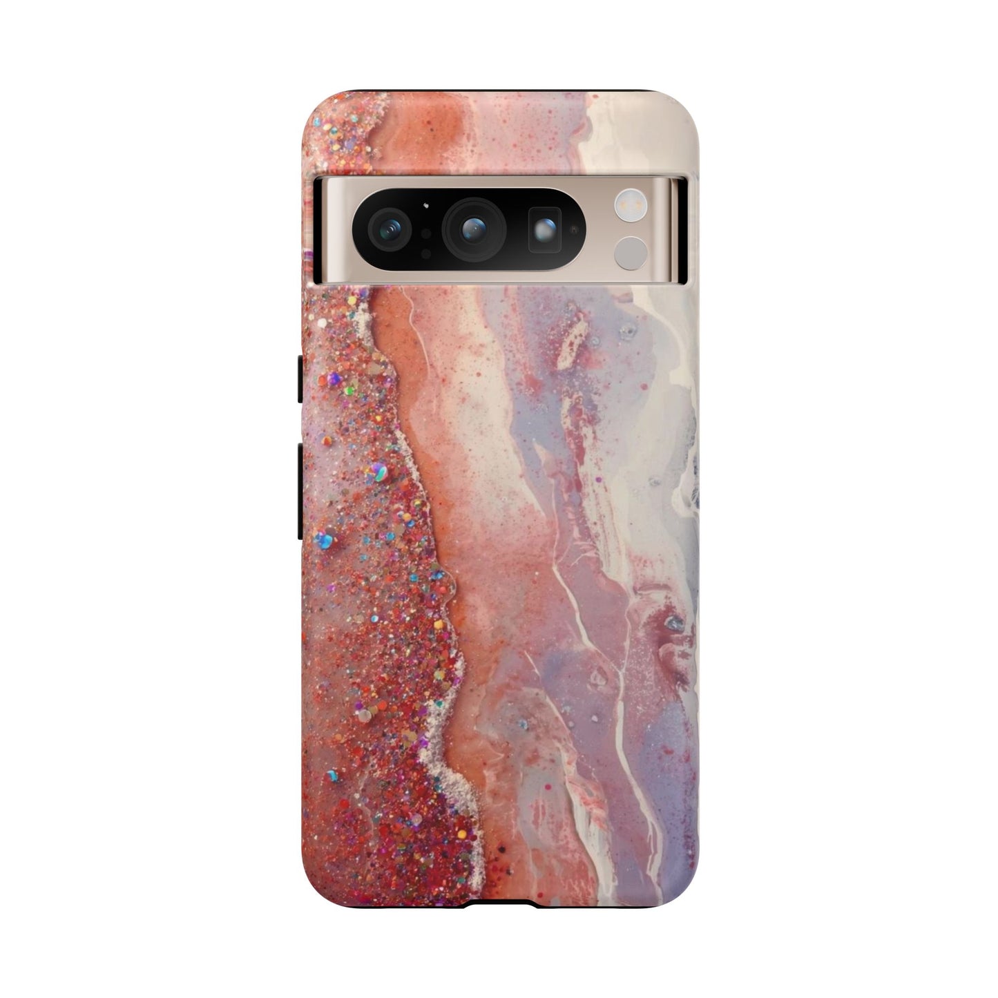 Marbled Rose Gold Galaxy Phone Case — Protective Tough Case