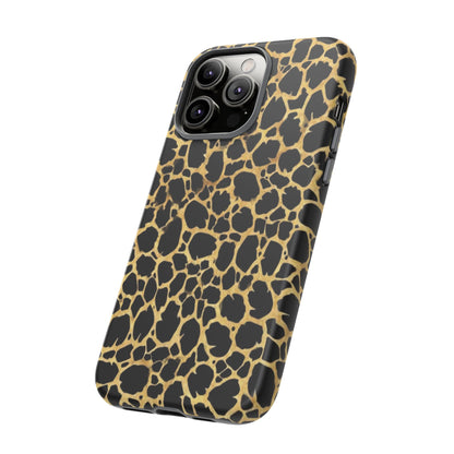 Giraffe Print Tough Phone Case — Durable Leopard-Style Protective Cover