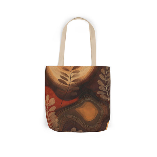 Autumn Earthtones Canvas Tote