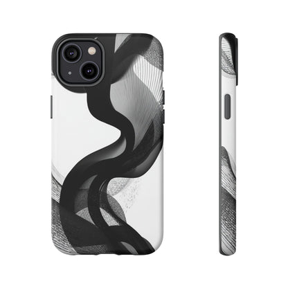 Phone Case — Monochrome Abstract Protective Cover
