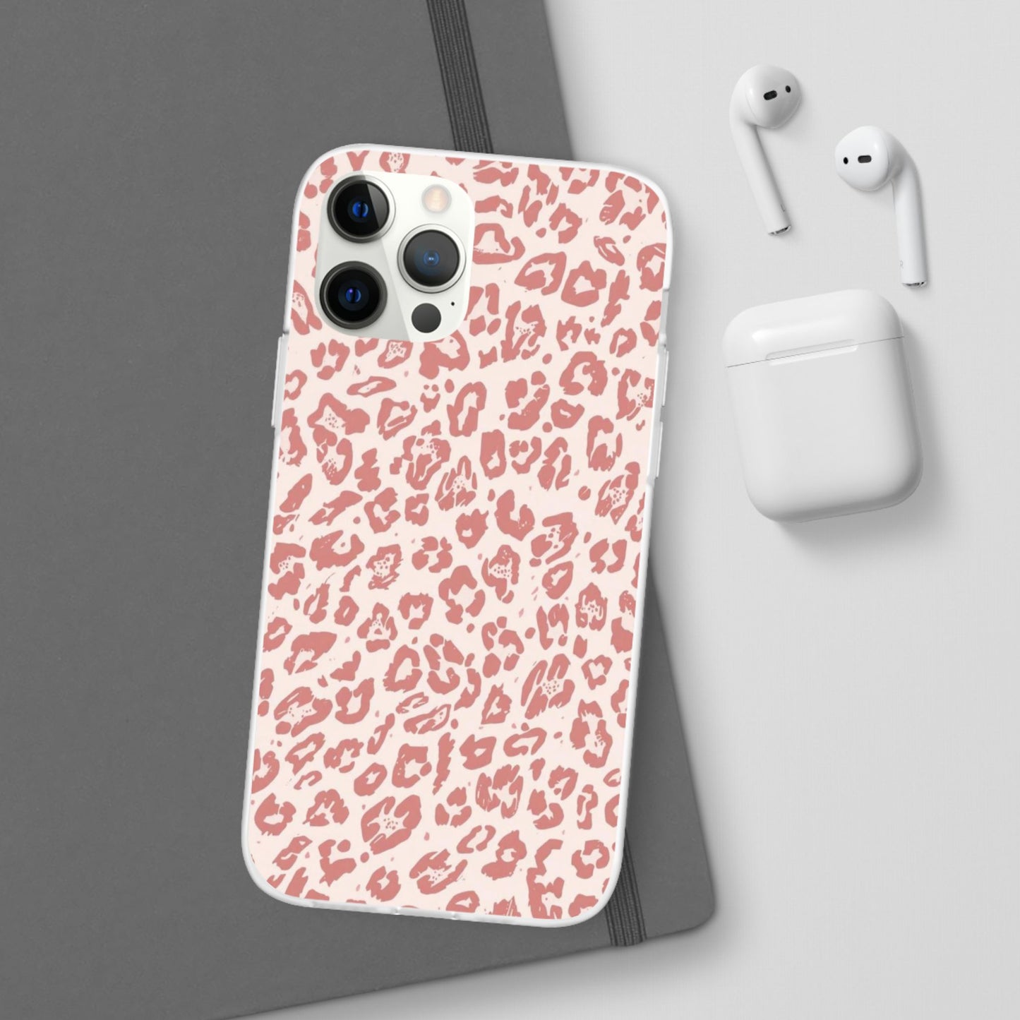 Pink Leopard Print Phone Case – Slim Flexible Protective Cover