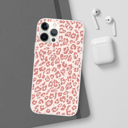 Pink Leopard Print Phone Case – Slim Flexible Protective Cover