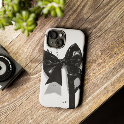 Phone Case — Black Bow Graphic Protective Cover