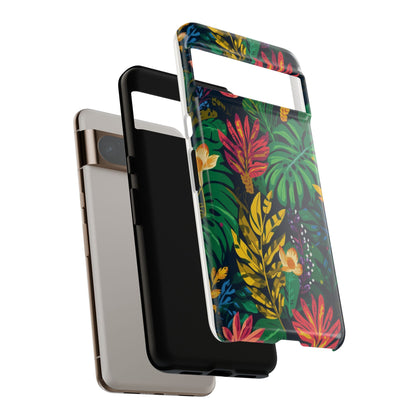 Tropical Floral Phone Case — Vibrant Jungle Leaf Protective Cover