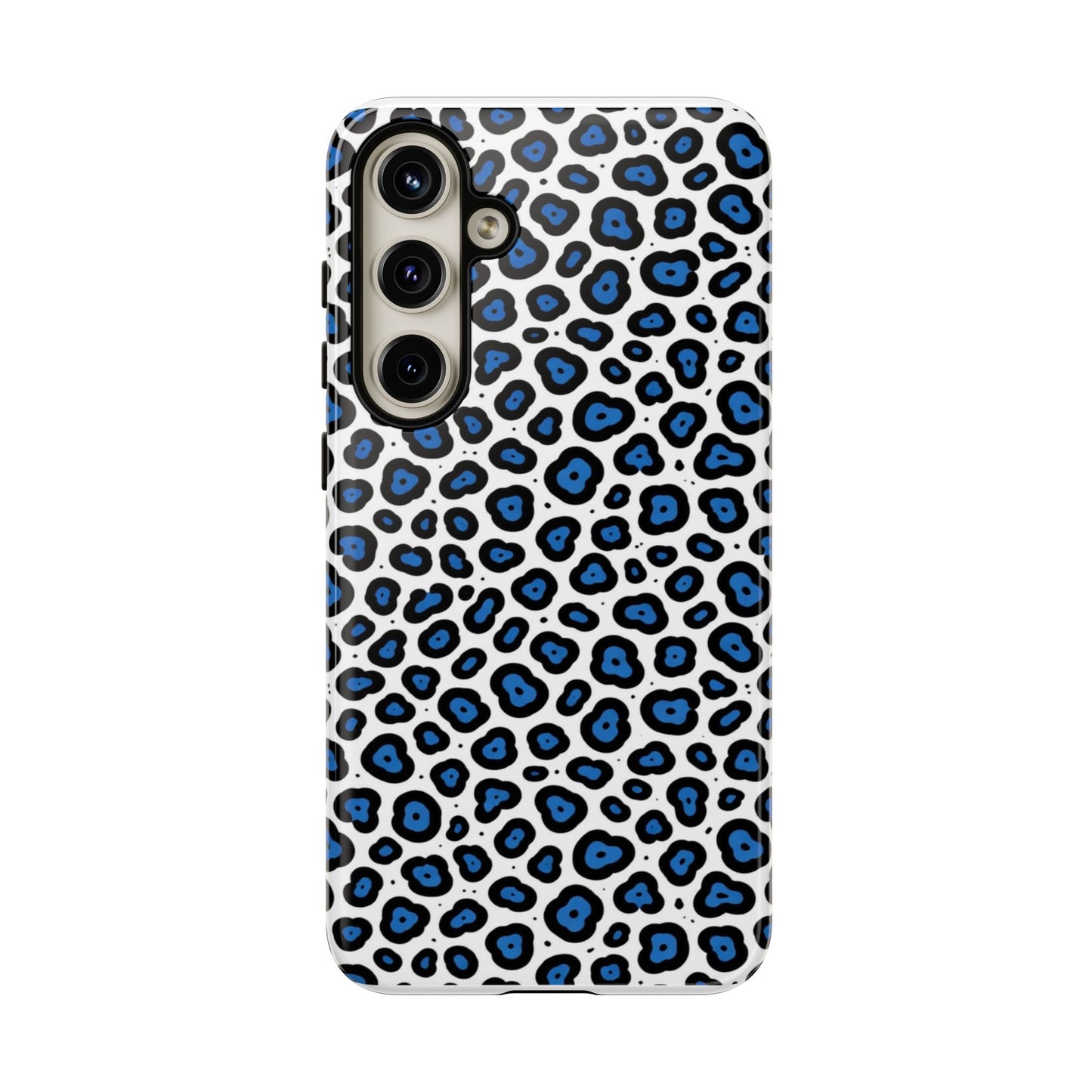 Blue Leopard Print Phone Case – Tough Protective Cover