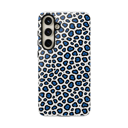 Blue Leopard Print Phone Case – Tough Protective Cover