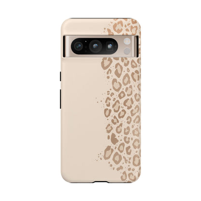 Phone Case – Beige Leopard Print Protective Cover