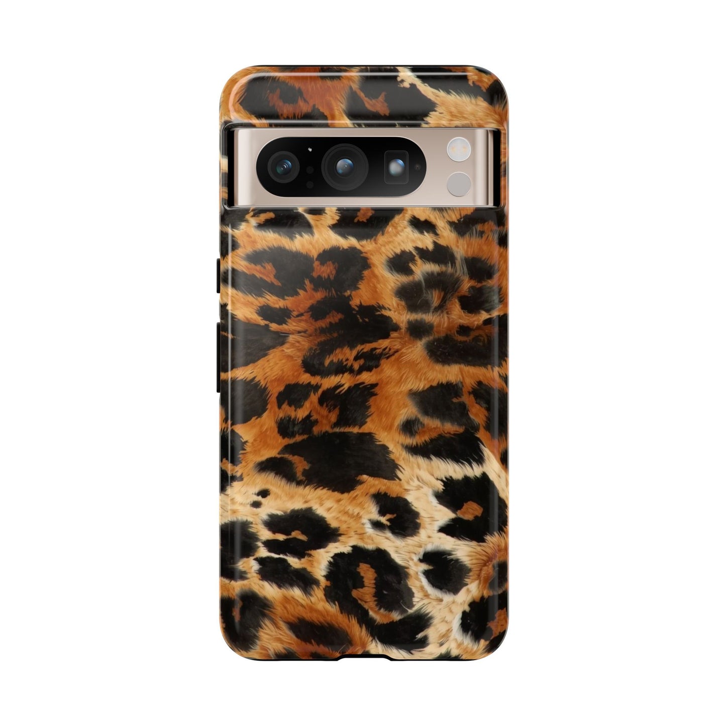 Leopard Print Tough Phone Case – Rugged Protective iPhone Cover