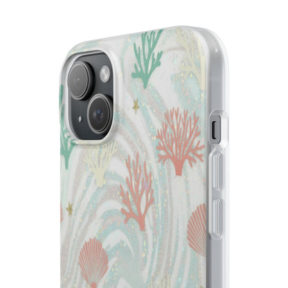 Pastel Seashell Phone Case — Coral Reef Wave iPhone Cover
