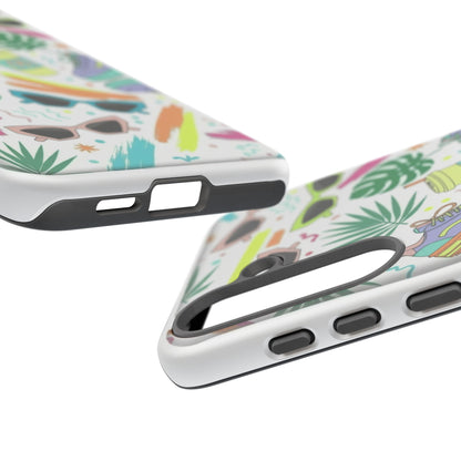 Tough Cases — Colorful Retro Sneakers & Sunglasses Phone Case