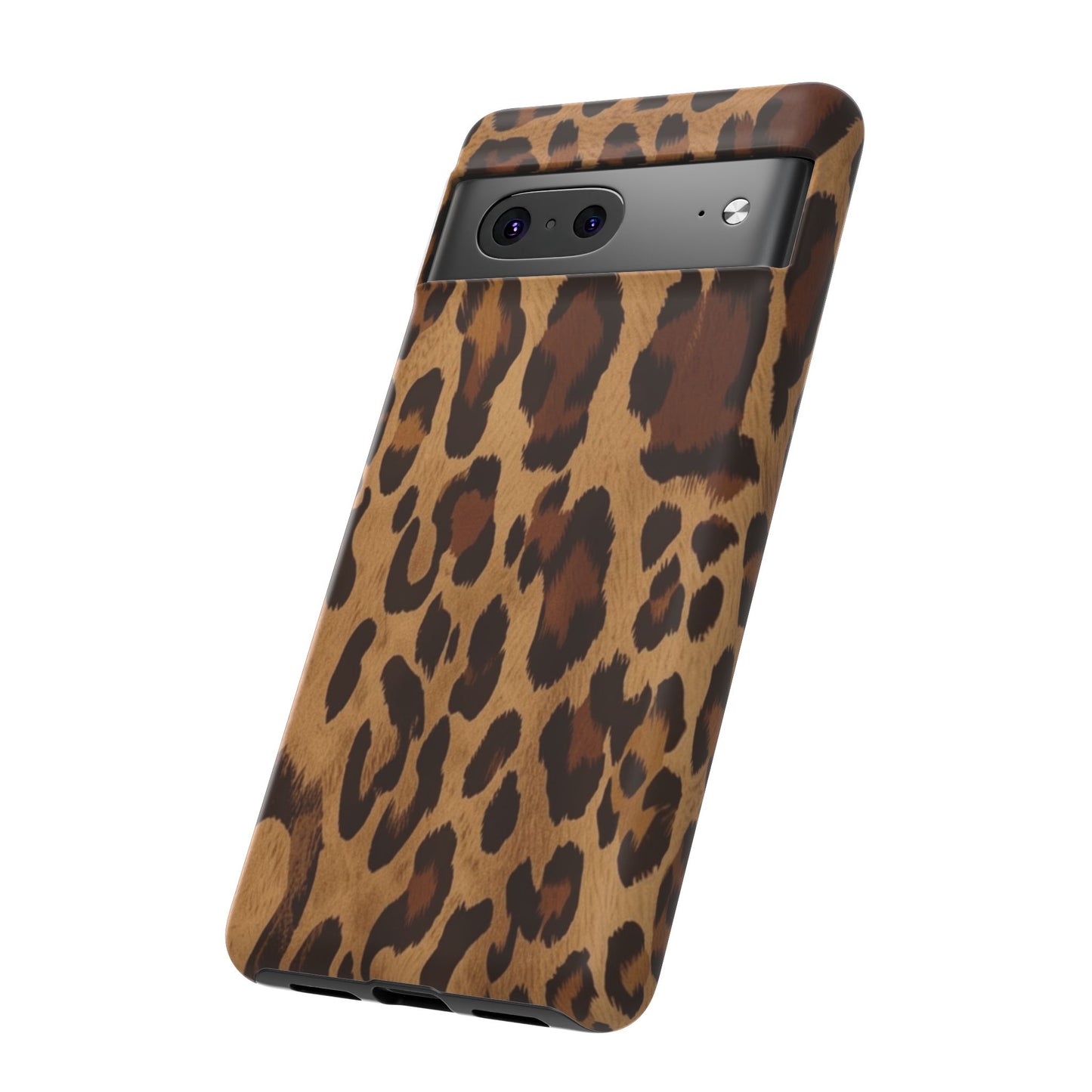 Leopard Print Tough Phone Case — Durable Animal Print Protective Cover