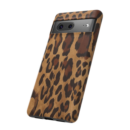 Leopard Print Tough Phone Case — Durable Animal Print Protective Cover
