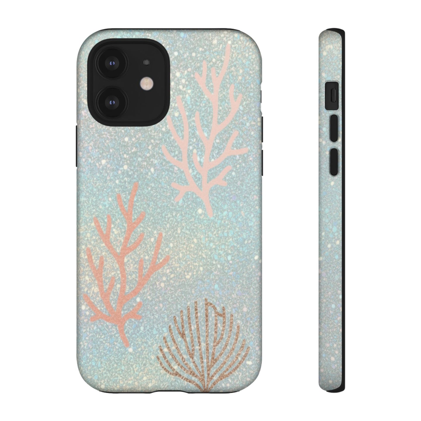 Seafoam Sparkle Phone Case – Coral & Seashell Tough Case