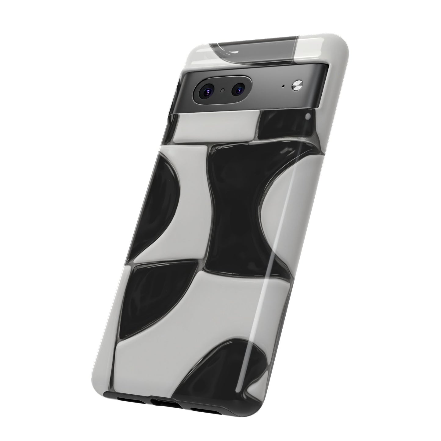 Black & White Abstract Pattern Tough Phone Case