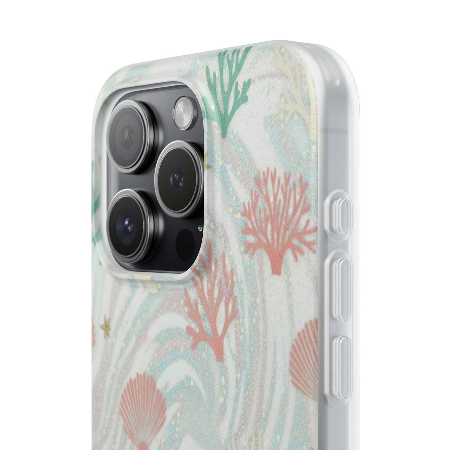 Pastel Seashell Phone Case — Coral Reef Wave iPhone Cover