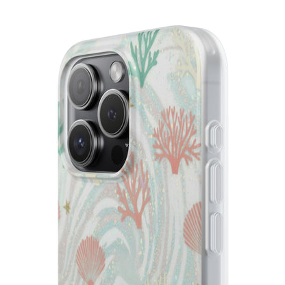 Pastel Seashell Phone Case — Coral Reef Wave iPhone Cover