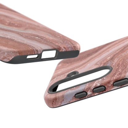 Rose Gold Marble Tough Phone Case