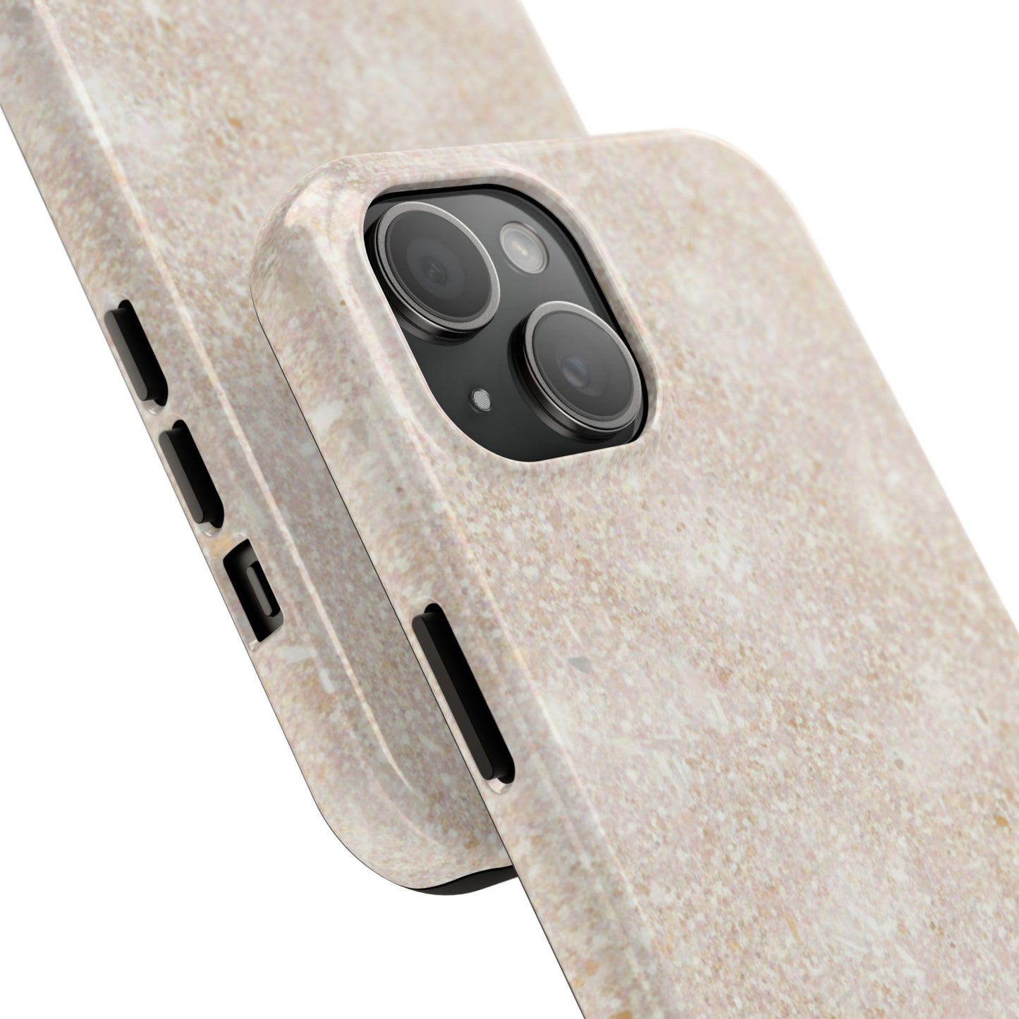 Marble Texture Tough Phone Case — Sandstone Protective Phone Cover