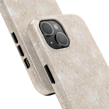 Marble Texture Tough Phone Case — Sandstone Protective Phone Cover