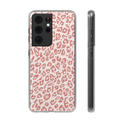 Pink Leopard Print Phone Case – Slim Flexible Protective Cover