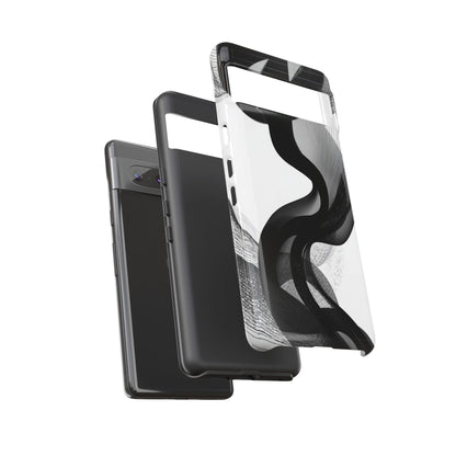 Phone Case — Monochrome Abstract Protective Cover