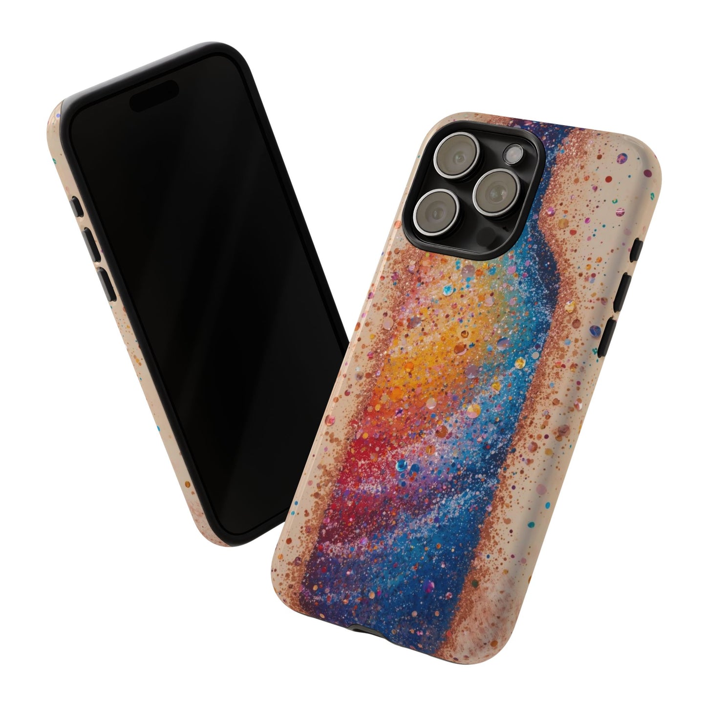 Galaxy Bottle Tough Phone Case — Colorful Nebula Splash iPhone Cover