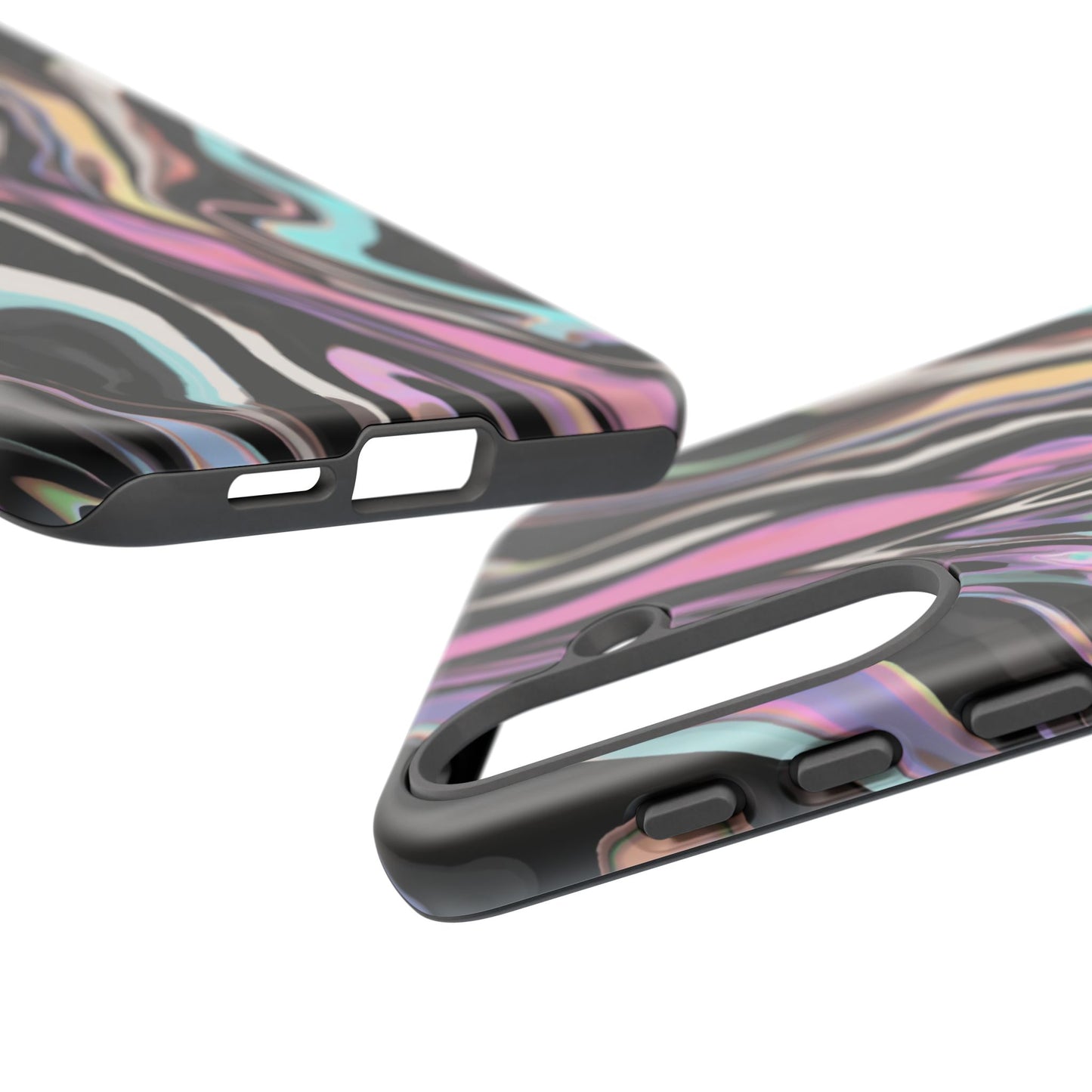 Abstract Marble Tough Phone Case — Pastel Swirl Protective Cover