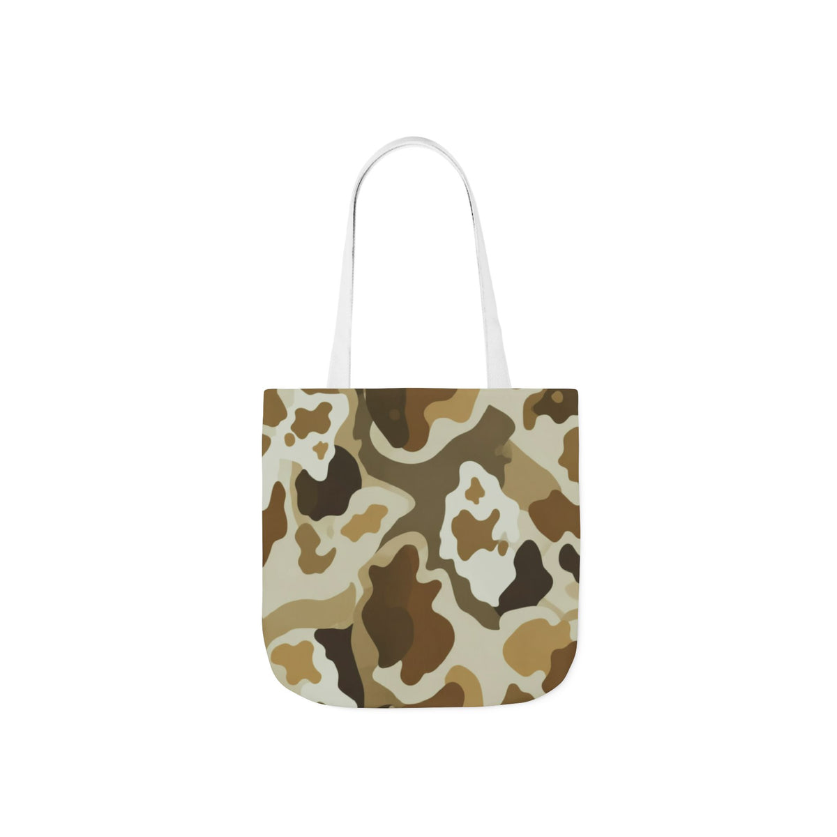 Desert Camo Canvas Tote Bag — Durable Everyday Grocery & Beach Bag
