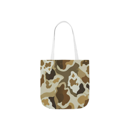 Desert Camo Canvas Tote Bag — Durable Everyday Grocery & Beach Bag