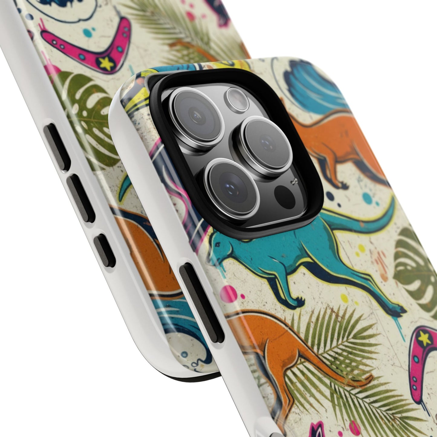 Tough Cases — Colorful Surfing Kangaroo Phone Case