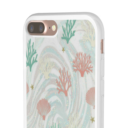 Pastel Seashell Phone Case — Coral Reef Wave iPhone Cover