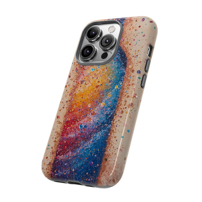 Galaxy Bottle Tough Phone Case — Colorful Nebula Splash iPhone Cover