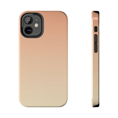 Gradient Tough Phone Case — Peach Ombre Protective Cover