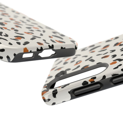 Leopard Print Tough Phone Case — Stylish Protective iPhone Cover