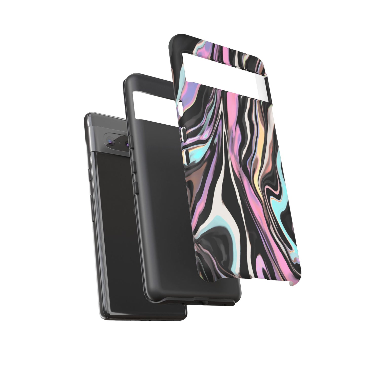 Abstract Marble Tough Phone Case — Pastel Swirl Protective Cover