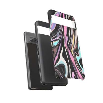 Abstract Marble Tough Phone Case — Pastel Swirl Protective Cover