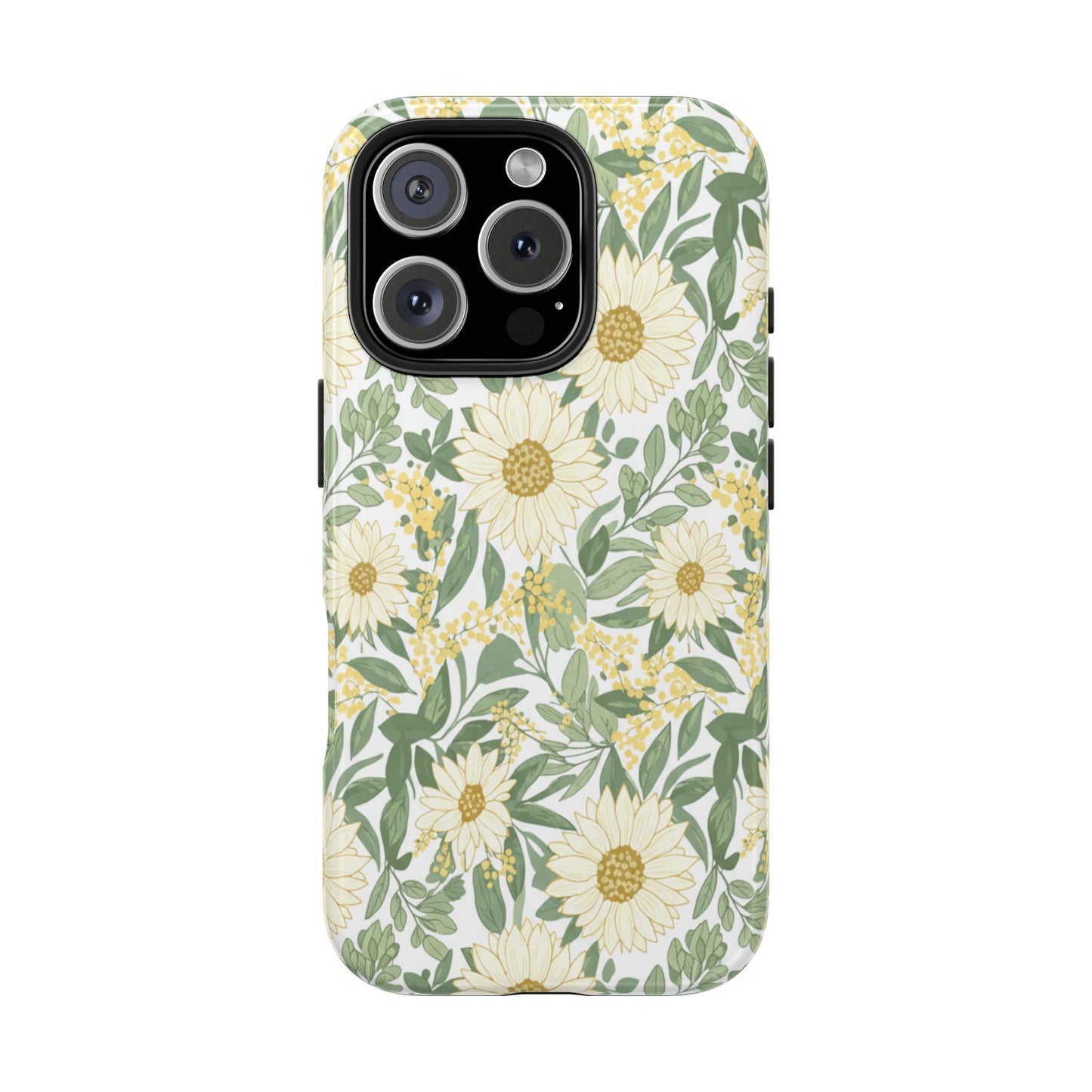 Daisy Meadow Tough Phone Case — Floral Protective Phone Cover