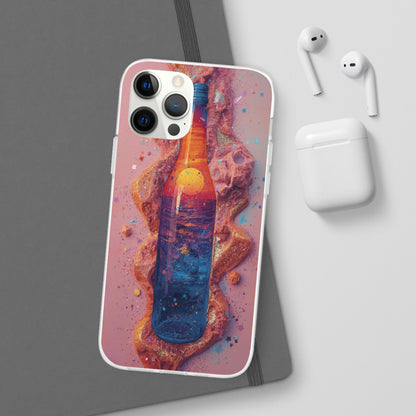 Phone Case — Surreal Sunset Bottle Art Flexible Protective Cover