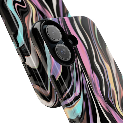 Abstract Marble Tough Phone Case — Pastel Swirl Protective Cover