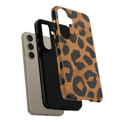 Leopard Print Tough Phone Case — Protective Animal Print iPhone Case