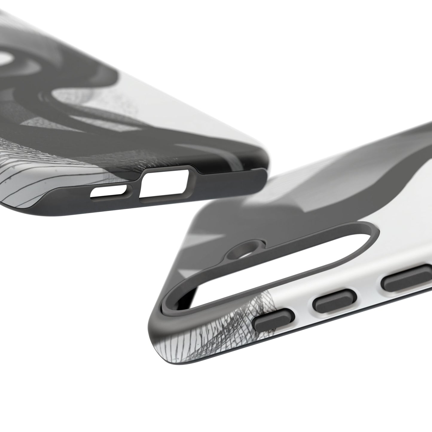 Phone Case — Monochrome Abstract Protective Cover