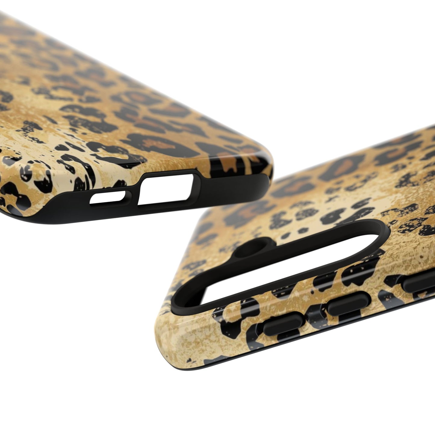 Leopard Print Tough Phone Case — Durable Protective iPhone Cover