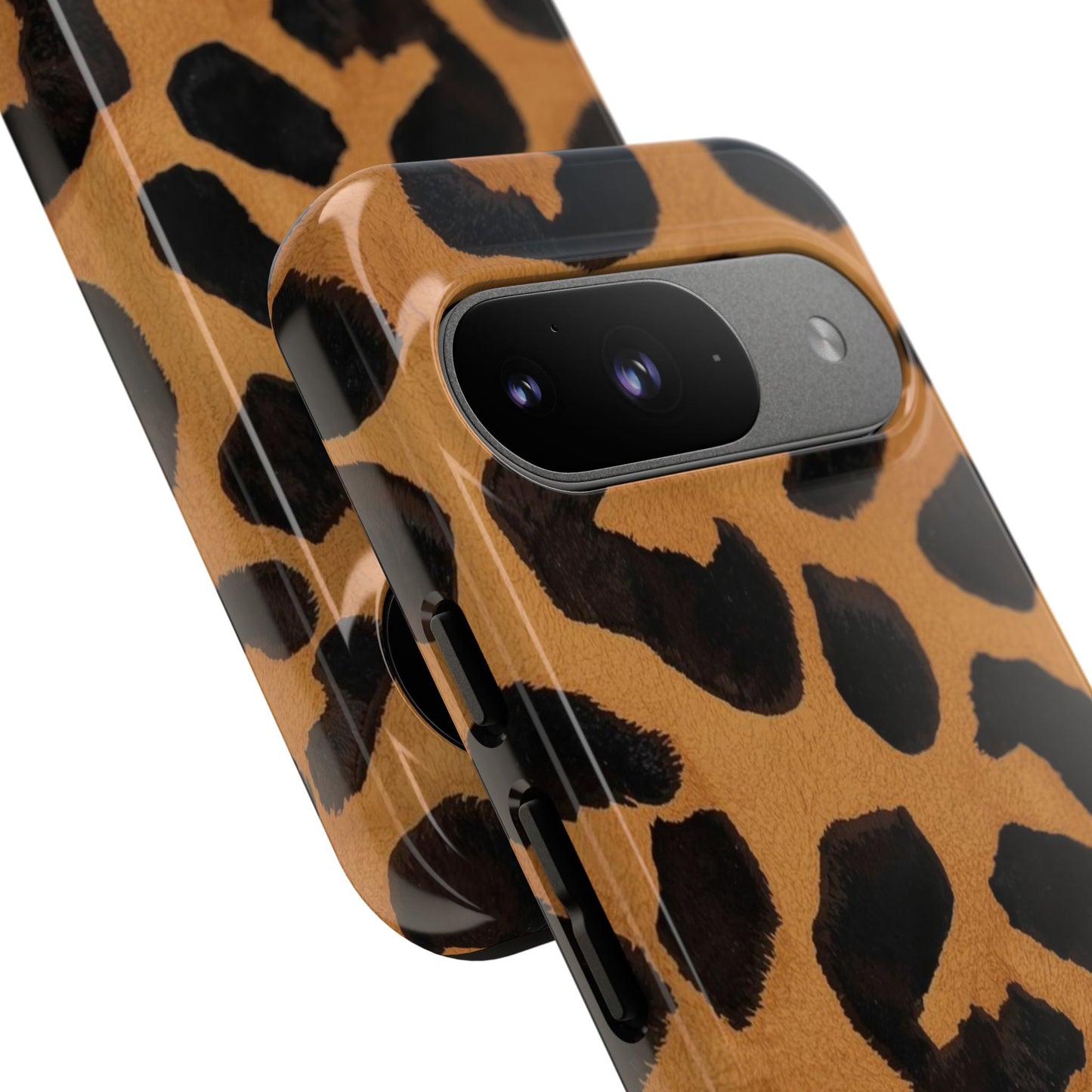 Leopard Print Tough Phone Case — Protective Animal Print iPhone Case