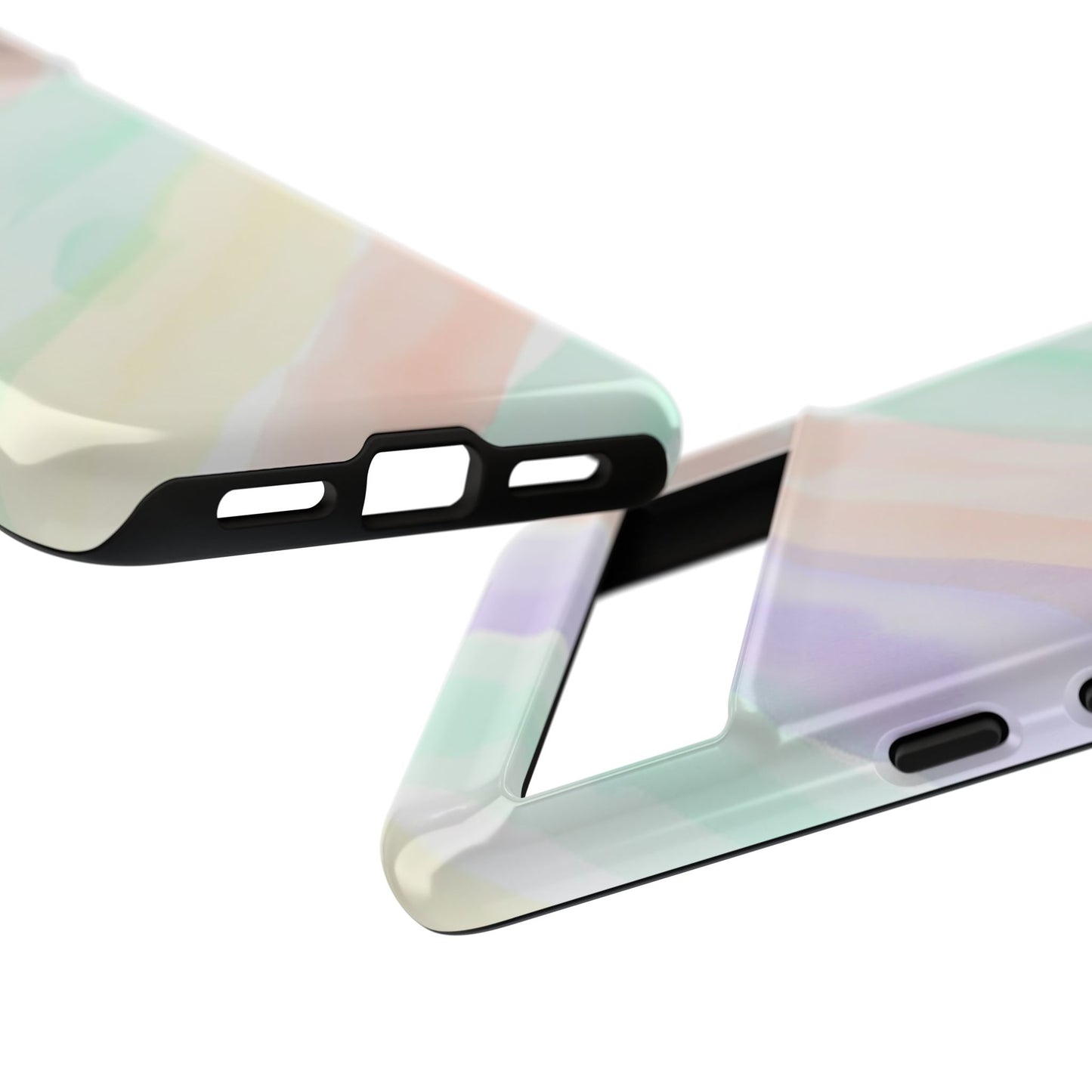 Pastel Watercolor Stripe Tough Phone Case