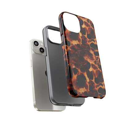 Tortoiseshell Phone Case — Protective iPhone Cover with Classic Amber Pattern